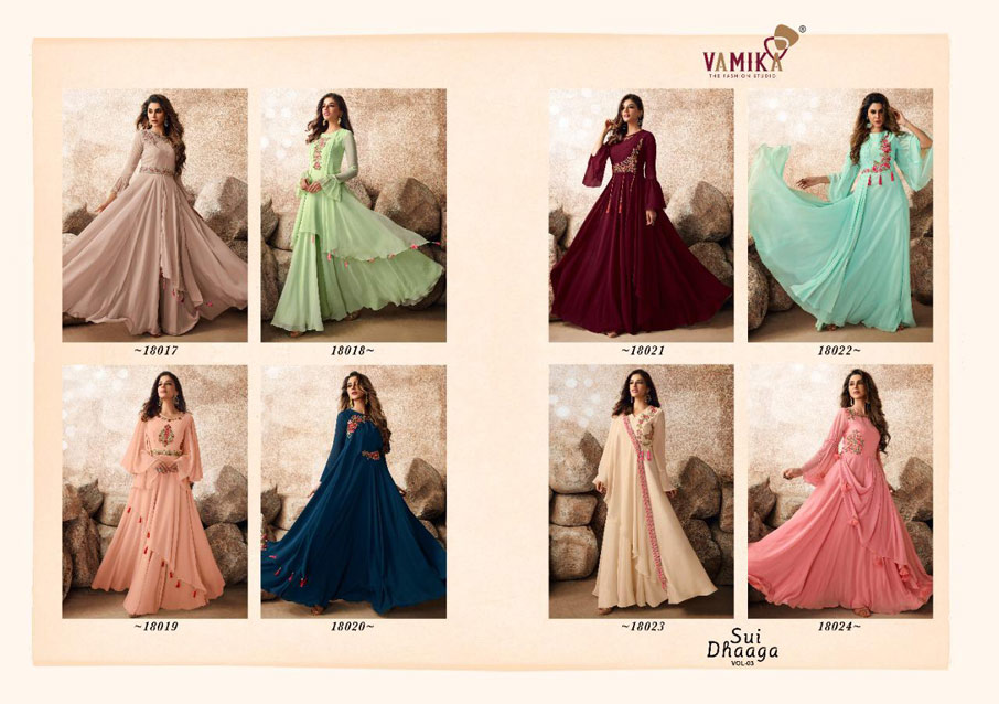 Sui Dhaga Vol-3 Handwork Long Kurta Set Sui Dhaga Vol-3 Handwork Long Kurta Set